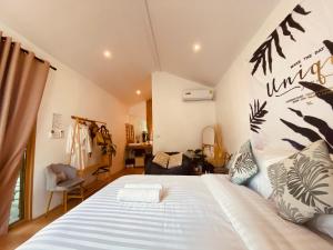 Tree nara garden houes kohlarn客房内的一张或多张床位