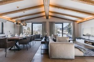 Posedenie v ubytovaní Genießen Sie Bergblick & Sauna im modernen Chalet