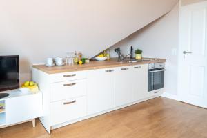 Η κουζίνα ή μικρή κουζίνα στο Appartement Cappel Whg 18