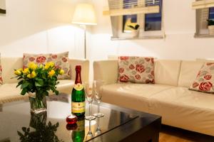 Ein Sitzbereich in der Unterkunft Gemütliches kleines Apartment