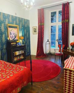 Posezení v ubytování B&B Château de Fajac la Selve