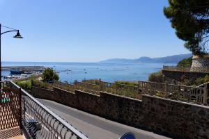 a view of the ocean from a bridge at Eden affittacamere in Cala Gonone