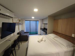 Ένα ή περισσότερα κρεβάτια σε δωμάτιο στο Altamare A