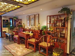 Restaurace v ubytování Qinfu Hotel Beijing Nanluogu Lane Houhai