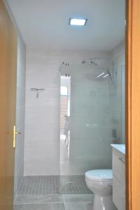 A bathroom at Casa Ozcoidi, acogedor alojamiento con jardín y piscina en el centro de Navarra