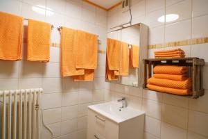 Ένα μπάνιο στο Ferienwohnung Auf Sarret