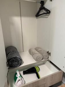 Krevet ili kreveti u jedinici u objektu Hostelfc Javeriana