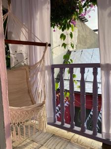 Balkón nebo terasa v ubytování Balcones de Venecia