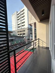 a view from the balcony of a building at As-safa Inn Twin Bed in Hat Yai