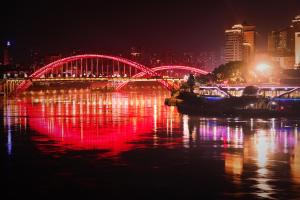 宜宾景观或在酒店看到的城市景观