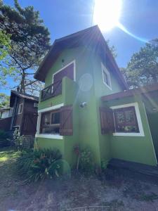 Bygningen som feriehuset ligger i