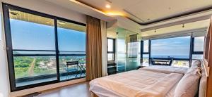 Lova arba lovos apgyvendinimo įstaigoje 漫遊小旅泳池溫泉宅 Roaming Travel Hot Spring Homestay