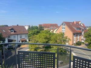 Balkón nebo terasa v ubytování Kleines Dachzimmer mit Balkon