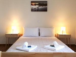 Postel nebo postele na pokoji v ubytování Comfortable Apartment Close to the Airport