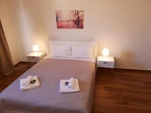 Postel nebo postele na pokoji v ubytování Comfortable Apartment Close to the Airport