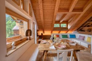 Χώρος καθιστικού στο Cà Bianca delle Dolomiti +34 φωτογραφίες