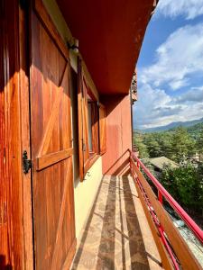 Balkón nebo terasa v ubytování Chalet Del Bosco - Piccola Svizzera