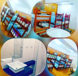 Postel nebo postele na pokoji v ubytování Pousada & Hostel Vó Odete