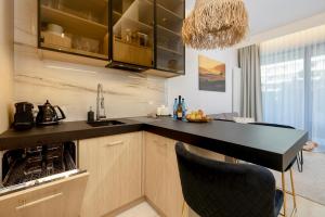 Η κουζίνα ή μικρή κουζίνα στο Shelter Luxury Apartament