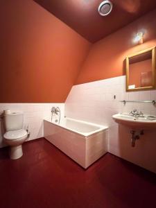 Koupelna v ubytování Pivovarský hotel