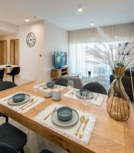 TV a/nebo společenská místnost v ubytování Minissy luxury Serviced Apartment