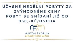 Certifikát, ocenenie alebo iný dokument vystavený v ubytovaní Zámecký Hotel ANTON FLORIAN