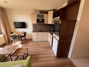 Kuchyňa alebo kuchynka v ubytovaní Apartmán Šumava