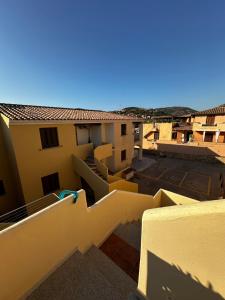 a view from the balcony of a building at Il Girasole casa vacanze in Porto San Paolo