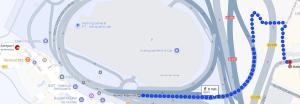 eine Karte der geplanten Renovierungsarbeiten an einem Fußballstadion in der Unterkunft HOTEL AVIACIOn in Manises