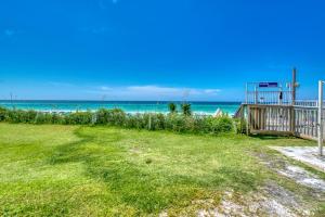 a view of the beach from the house at Beach House Condominiums B101 - Beachfront with Pool, WiFi, & Beach Service in Destin