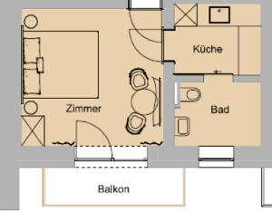 Půdorys ubytování Haus Sonnwend