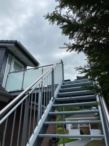 a set of stairs leading up to a house at Heimathafen in Eckernförde