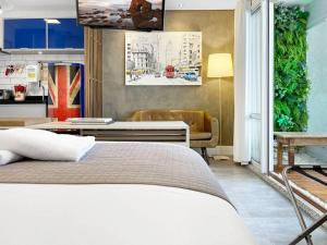 Katil atau katil-katil dalam bilik di Spa Particular Vista Congonhas Cozinha Piscina +50 gambar