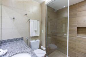 Koupelna v ubytování Citi Hotel Residence Caruaru