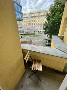 Balkón nebo terasa v ubytování Black Style ROOMS Moravske namesti