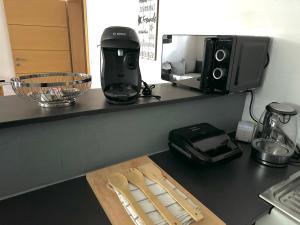 Kuchyň nebo kuchyňský kout v ubytování Kleine Wohnung im Mölltal