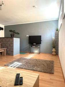 TV a/nebo společenská místnost v ubytování Kleine Wohnung im Mölltal
