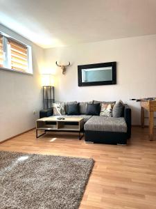 Posezení v ubytování Kleine Wohnung im Mölltal