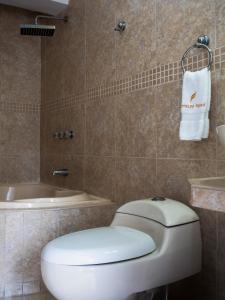 Bilik mandi di Hotel Ferré Miraflores