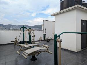 Фитнес-центр и/или тренажеры в Hermoso departamento completo, en Tlalnepantla