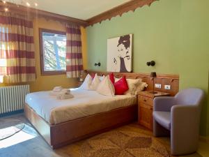 Postel nebo postele na pokoji v ubytování Nest Hotel Sestriere