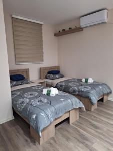 Postel nebo postele na pokoji v ubytování Apartments Green Beograd