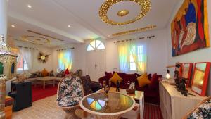 Istumisnurk majutusasutuses Riad mazighen