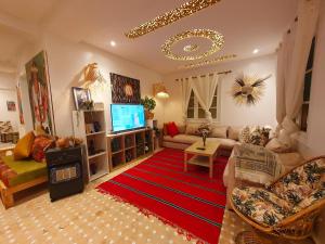 Istumisnurk majutusasutuses Riad mazighen