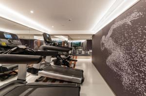 Fitness centrum a/nebo fitness zařízení v ubytování CitiGo Hotel Shanghai JingAn
