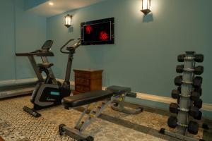 Fitness centrum a/nebo fitness zařízení v ubytování ARISON Hotel