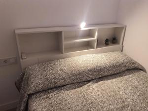 Postel nebo postele na pokoji v ubytování Loft Canet