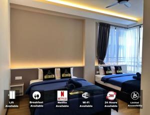 Postel nebo postele na pokoji v ubytování Hotel Lavie at Centrum
