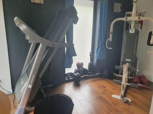 Phòng/tiện nghi tập thể dục tại Belle VILLA sur PESSAC , 6 chambres avec piscine, hammam et sauna