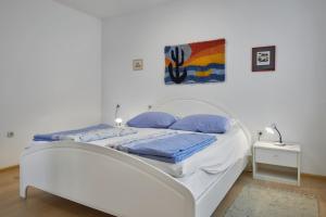 Postel nebo postele na pokoji v ubytování Anka in Medulin * Istrien